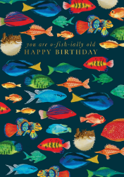O-Fish-Ially Old Birthday Card