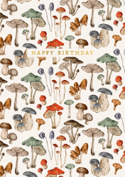 Mushrooms Birthday Card