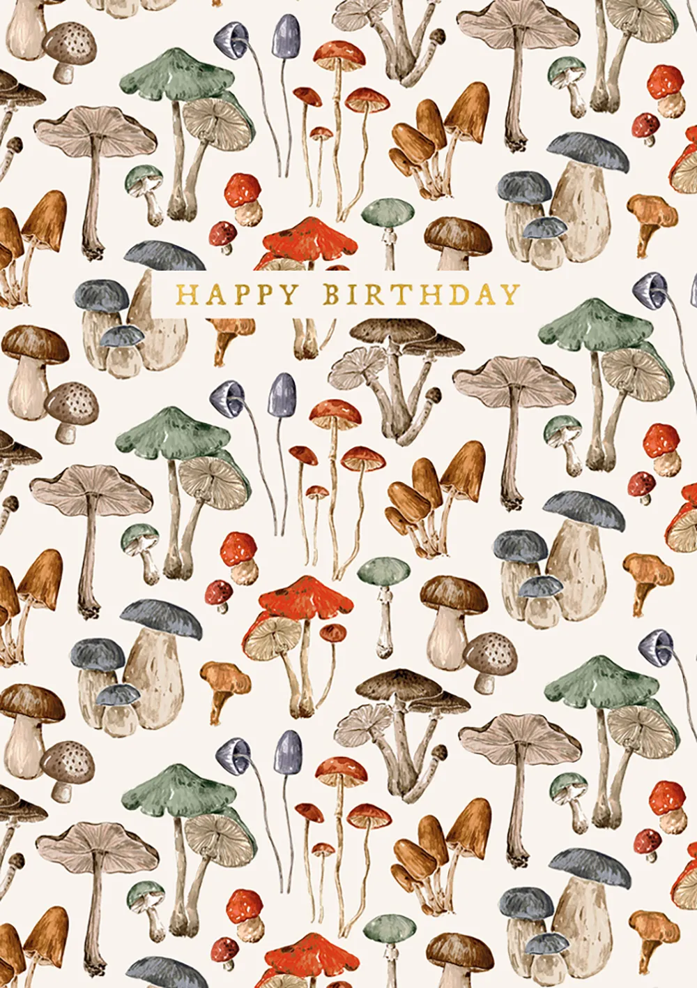 Mushrooms Birthday Card