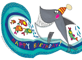 Trifold Whale Birthday Card