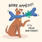 Bone Appetite Birthday Card