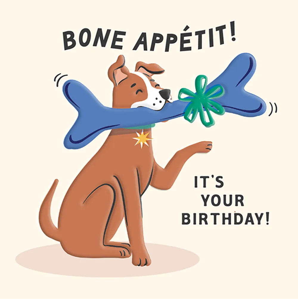 Bone Appetite Birthday Card
