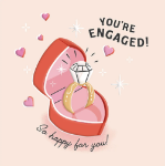 Box & Ring Engagement Card