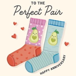 Sock Pair Anniversary Card