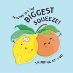 Squeeze Fruits Thinking Of You Card