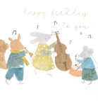 Musical Animals Birthday Card