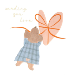Brown Dog Birthday Card