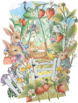 3D Pop Up Baby Rabbit Greeting Card