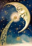 Moon Star Birthday Card 