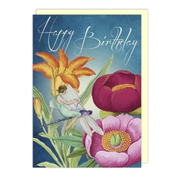 Fairy Flower Birthday Card 