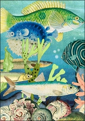 Fish Ocean Blank Card 