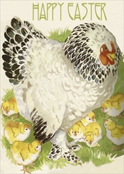 Hen / Chicks - Easter Card 