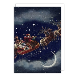 Starry Night Christmas Card Christmas
