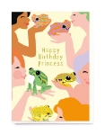 Frog Princess Birthday Card
