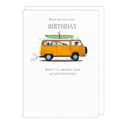 Camper Van Birthday Card 