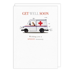 Ambulance Get Well Card 