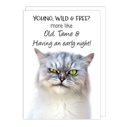 Young & Wild Birthday Card 