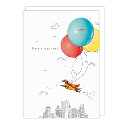 Super Dog Birthday Card 