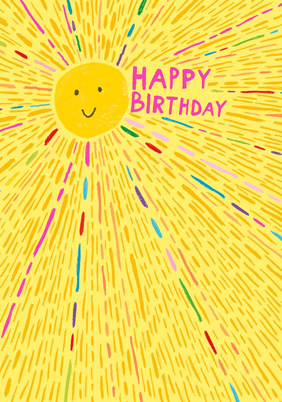 Birthday Sunshine Greeting Card