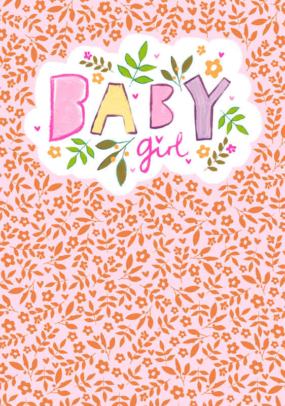 Baby Girl Greeting Card