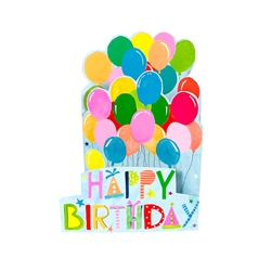Trifold Balloons Birthday Card 