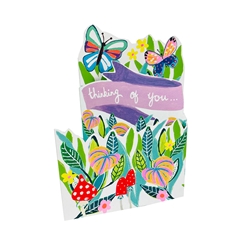 Trifold Flowers Friendship Card 