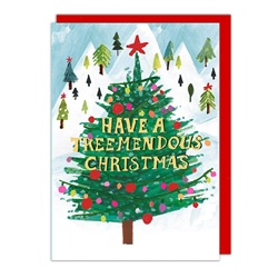 Treemendous Christmas Card Christmas