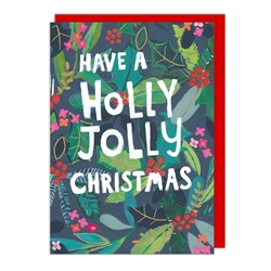 Holly Jolly Christmas Card Christmas