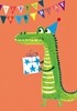 Alligator Birthday Card 