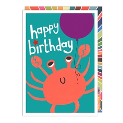 Crab Birthday Card 