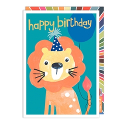 Lion Birthday Card 