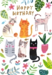 Cats Birthday Card 