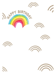 Rainbows Birthday Card 