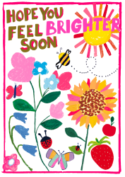 Brighter Soon Get Well Card