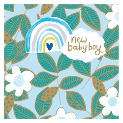 Boy Rainbow Baby Card 