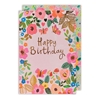 Pink Floral Birthday Card 