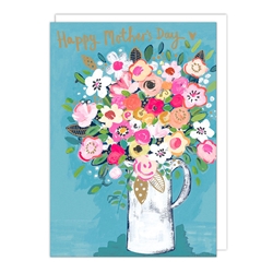 Pitcher Vase Mothers Day Card 