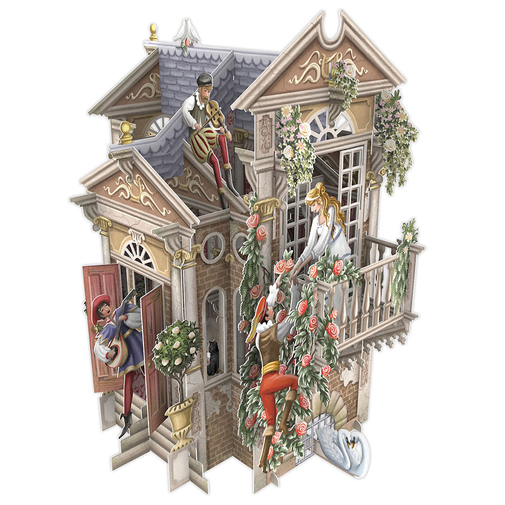 Paper D'Art - 3D Romeo &amp; Juliet Blank Card #3D035