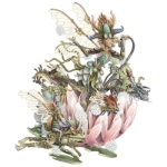 3D River Fairy Blank Card 