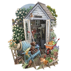3D Shed Quarters Blank Card 
