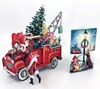 3D Santas Pickup Christmas Card Christmas