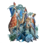 3D Three Kings Christmas Card Christmas