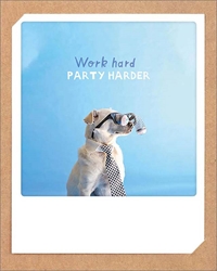 Dog Work Party Friendship Card Friendship