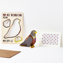3D Pigeon Blank Card 
