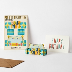3D Presents Birthday Card 