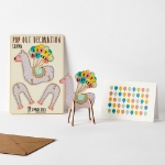 3D Llama Birthday Card 