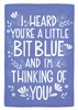 Little Big Blue Friendship Card 