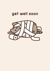 Pusheen Get Well Soon Card