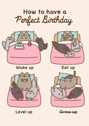 Pusheen Perfect Birthday Card
