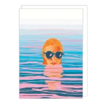 Woman Water Blank Card 